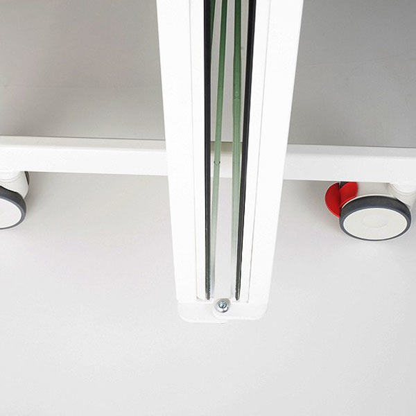 Inklapbare verrijdbare spiegel wit - 2.55 Mtr - Afbeelding 5
