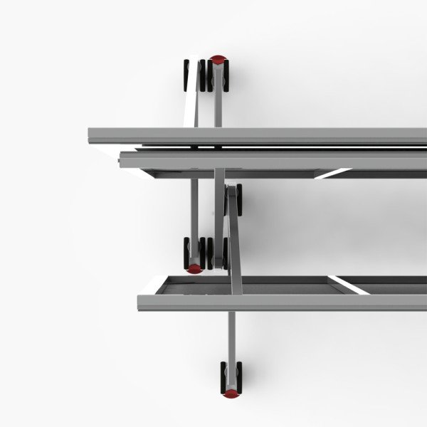 Verrijdbare spiegel wit - 5 Mtr - Afbeelding 3